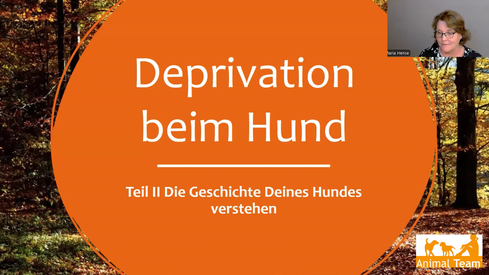 Deprivation beim Hund – die Geschichte des Hundes verstehen / Teil 2 - Online Vortrag mit Maria Hense (Streaming)